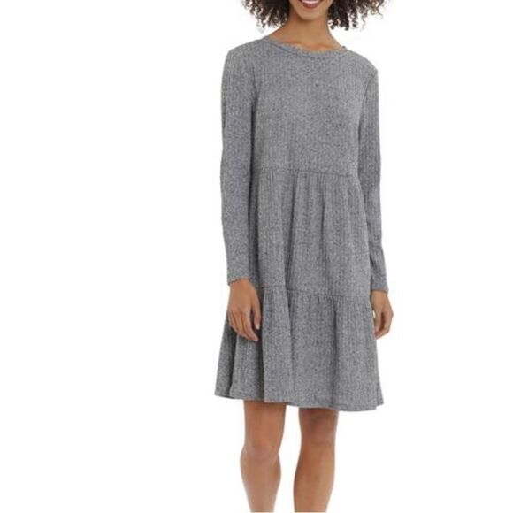 Maggy London Tiered Knit Mini Dress‎ - Picture 3 of 16